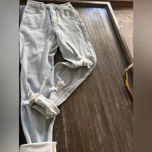 EGRIS distressed jeans never worn , no tag .